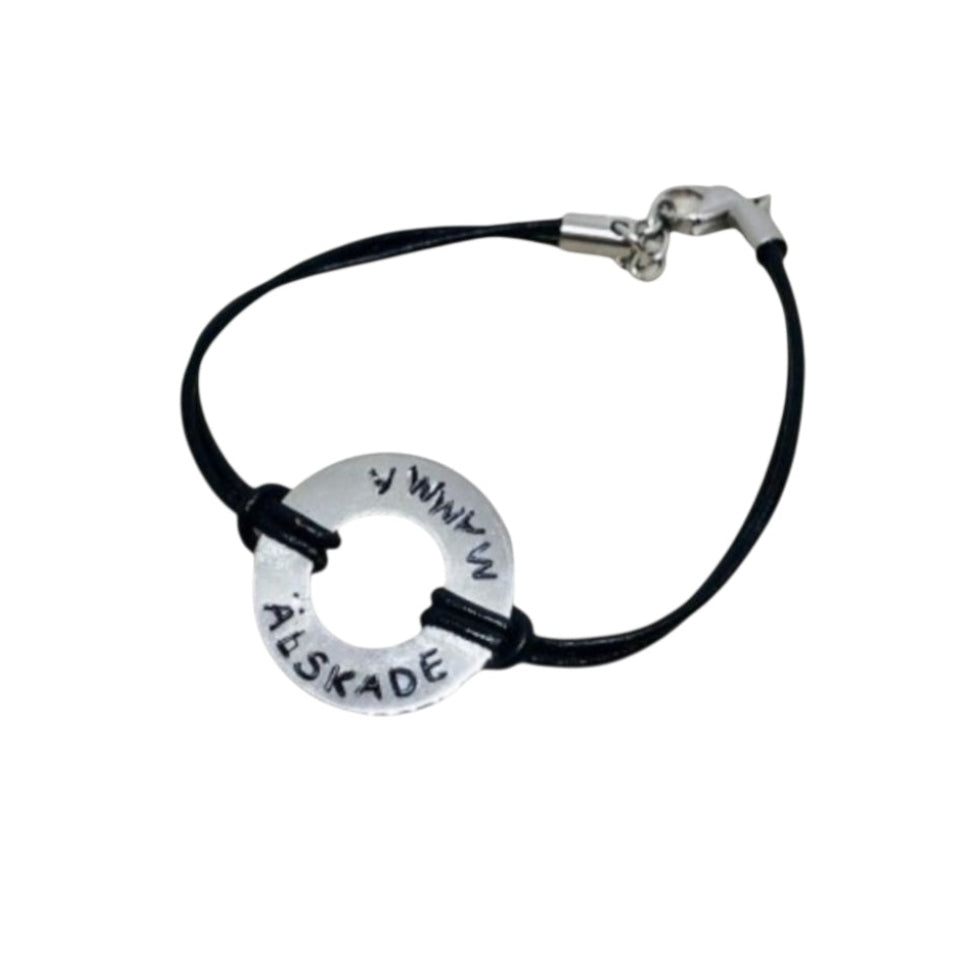 Personligt Armband - Läder och Stål