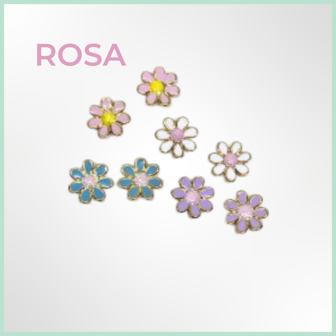 Flower Garden - Rosa - Stål