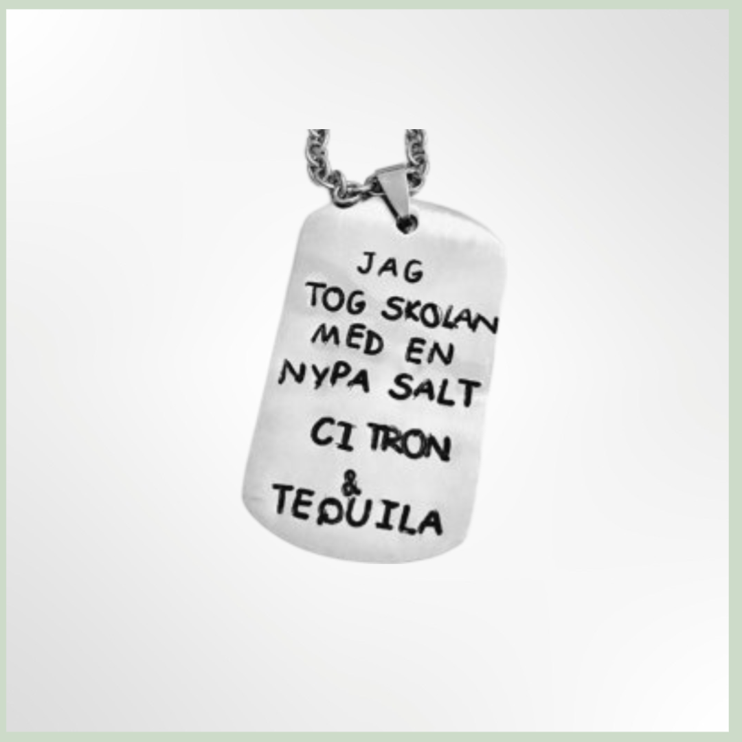 Dog Tag - Stål - halsband