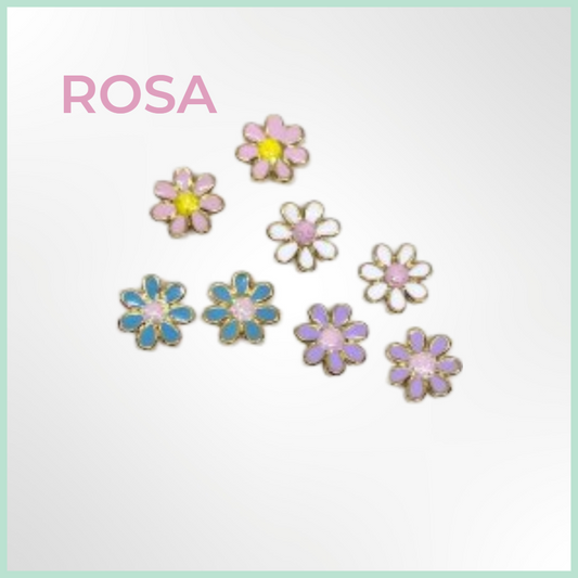 Flower Garden - Rosa - Stål