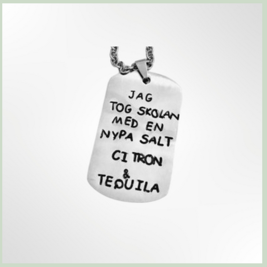 Dog Tag - Stål - halsband